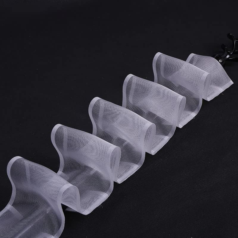 Hoonng Cinta Cortinas Para Barra Con Presilla Oculta, Transparente, Estilo 1, 3 Mtrs.