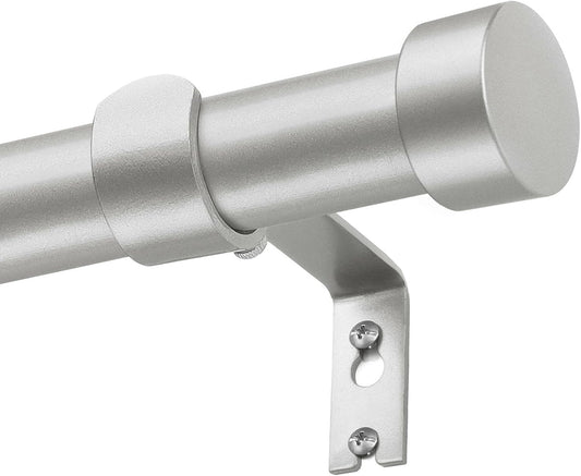 Barra Cortinas Plata 80 a 148 Cm, Barras Para Cortinas Extensibles Con Remates, 25 Mm De Diámetro Barra De Cortina Juego Ajustable, Decorativa Palos Cortina Para Dormitorio Y Salon